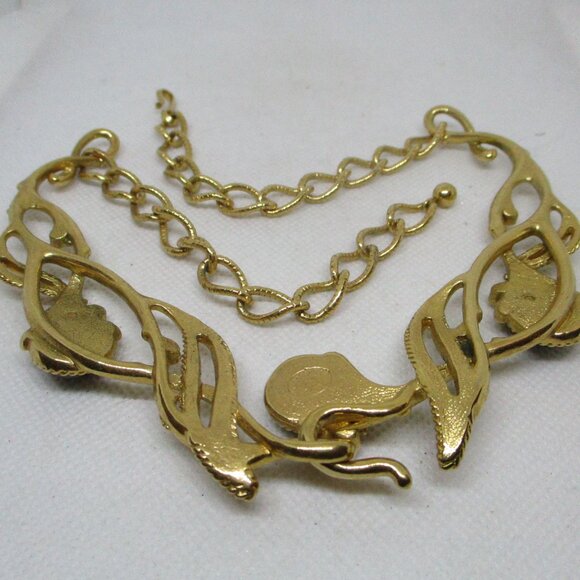 JOSE MARIA BARRERA Granada Necklace For Avon Branches Design Gold Tone Metal - Picture 15 of 15